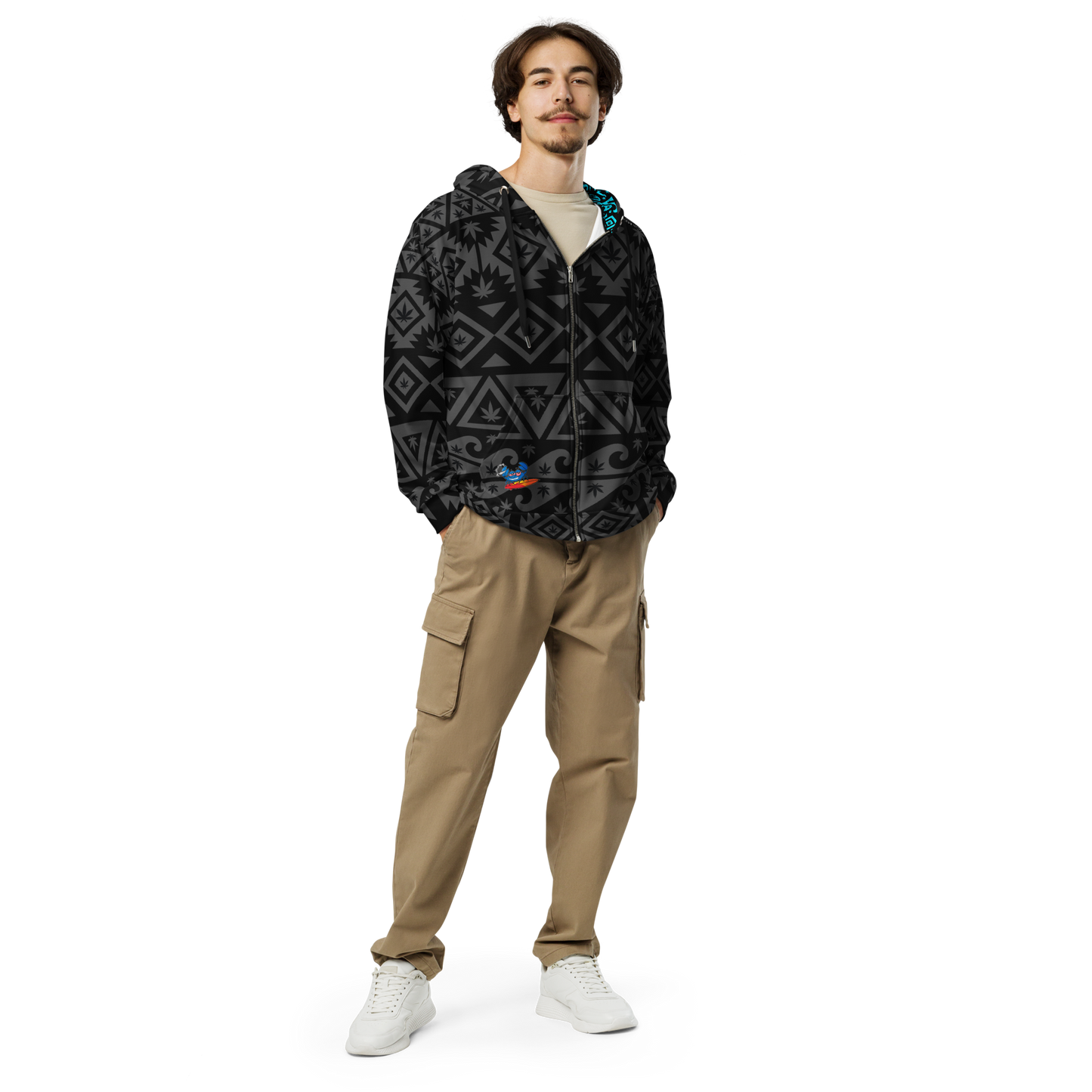 Tropical Print Hoodie