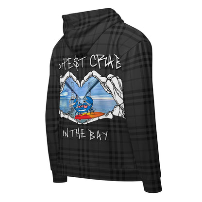 Dopest Crab Heart Hands zip hoodie